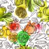 Watercolor Veggies